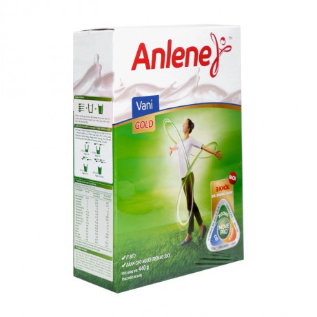 [CHÍNH HÃNG] Sữa Bột Anlene Gold MovePro Hương Vani Hộp Giấy 440g