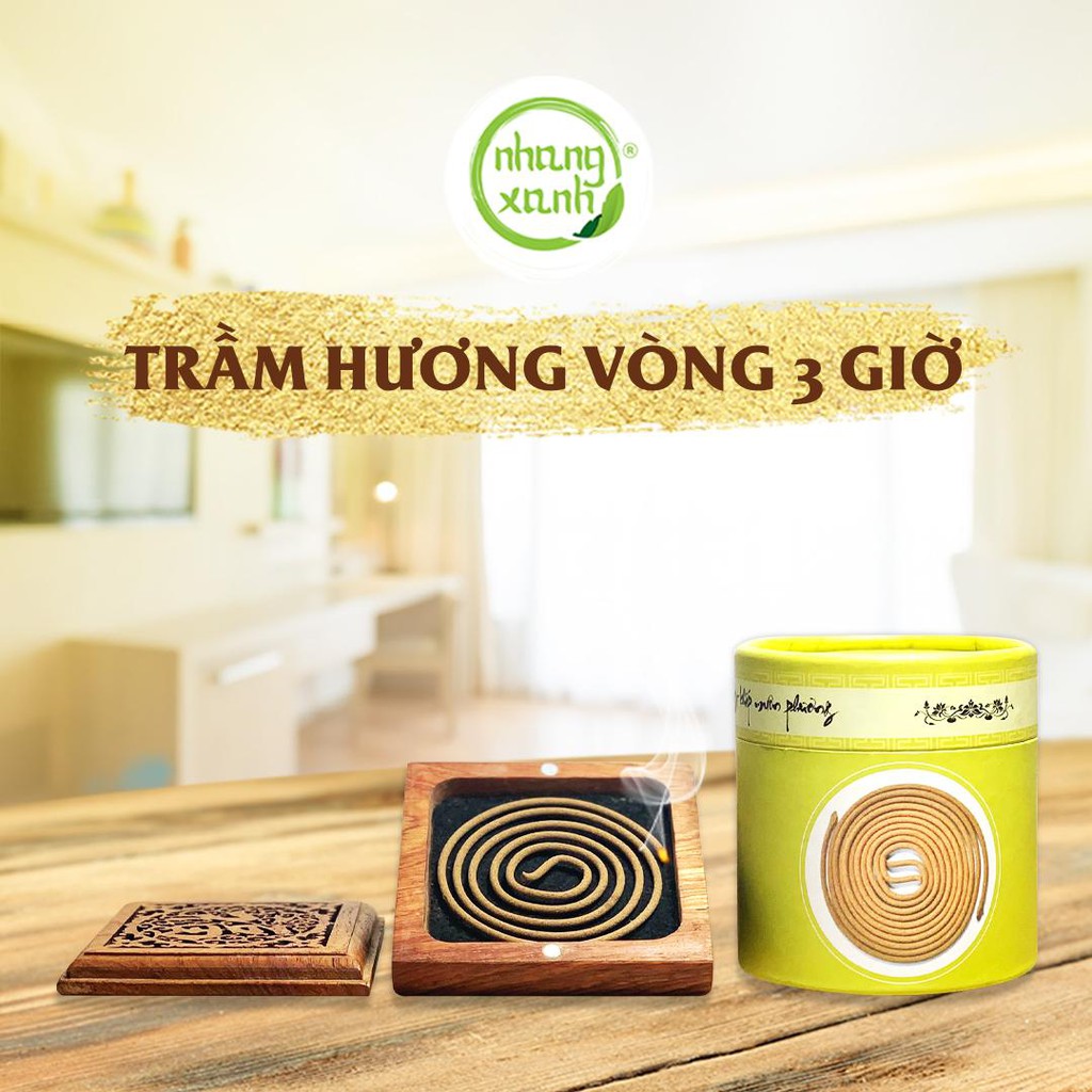 Nhang Vòng Trầm Hương Cao Cấp 3H - Nhang Xanh