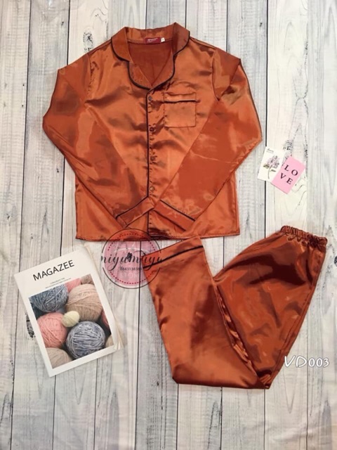 Bộ ngủ lụa dài tay đẹp | BigBuy360 - bigbuy360.vn