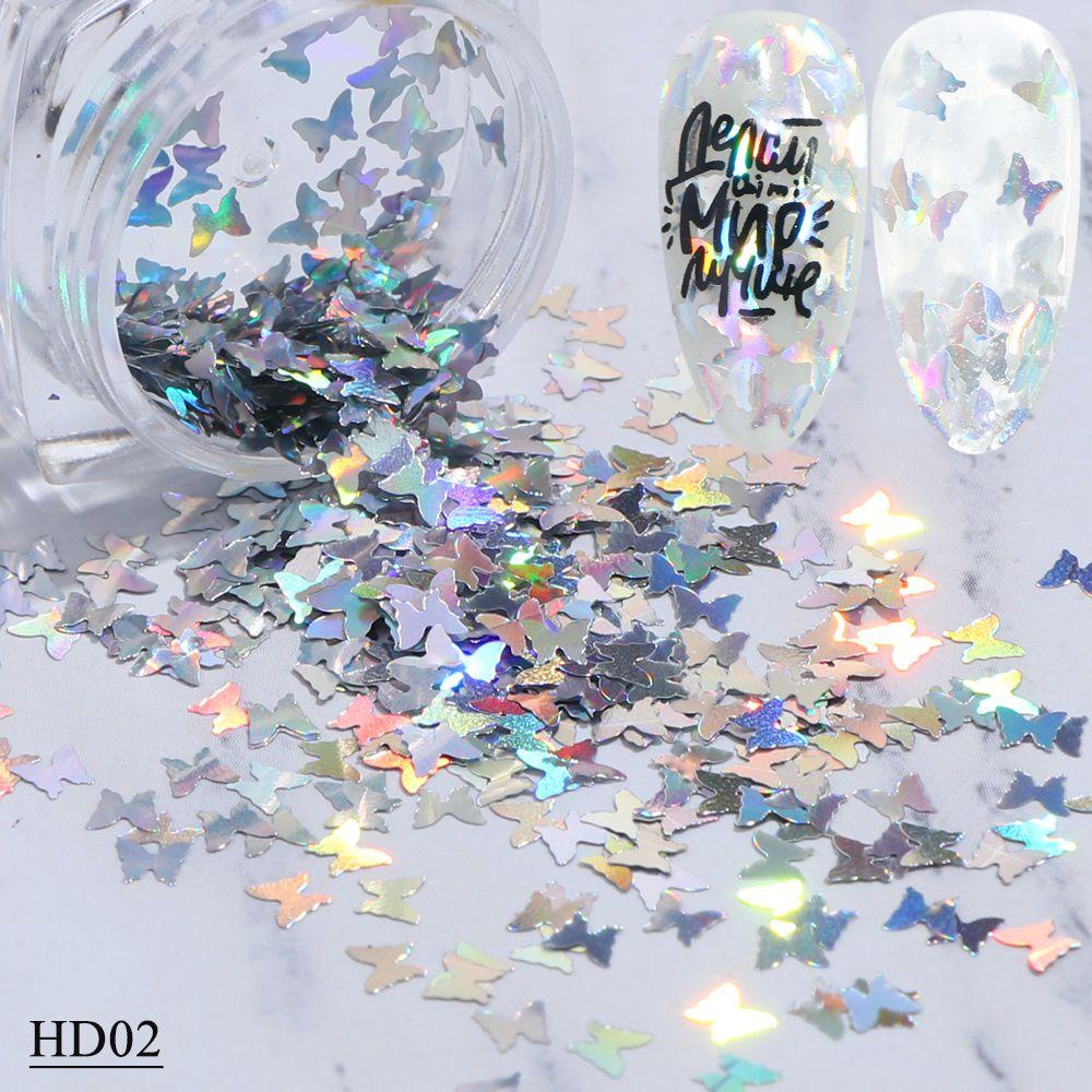 EUTUS 1 Hộp Sequin Lấp Lánh Trang Trí Móng Nghệ Thuật