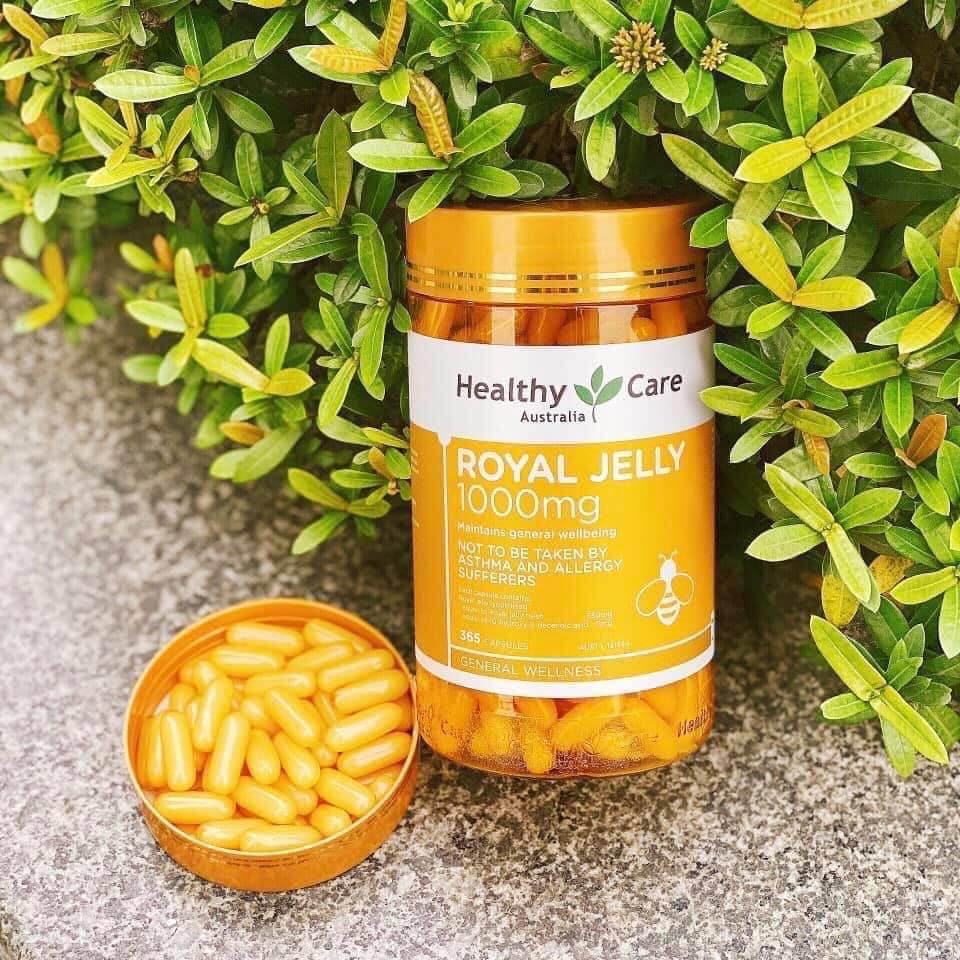 [Tem Chemist] Viên Sữa ong chúa Úc Royal Jelly Healthy care - Giúp đẹp da cải thiện nội tiết tố tăng sức đề kháng