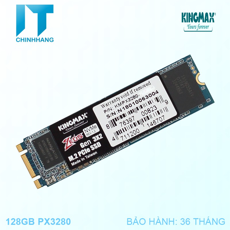 Ổ Cứng SSD Kingmax 128GB PX3280 Chuẩn M.2 PCIE - Hàng Chính Hãng