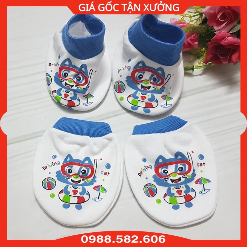 Bao Tay + Chân Kerokid Cho Bé Sơ Sinh Chất Cotton - Họa Tiết Đa Dạng - BTT00105