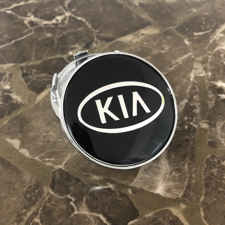 Logo chụp mâm, ốp lazang bánh xe ô tô Kia: Đường kính 60mm