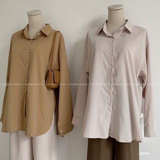 Sơ mi lụa basic 33001 CHERRYCOCO