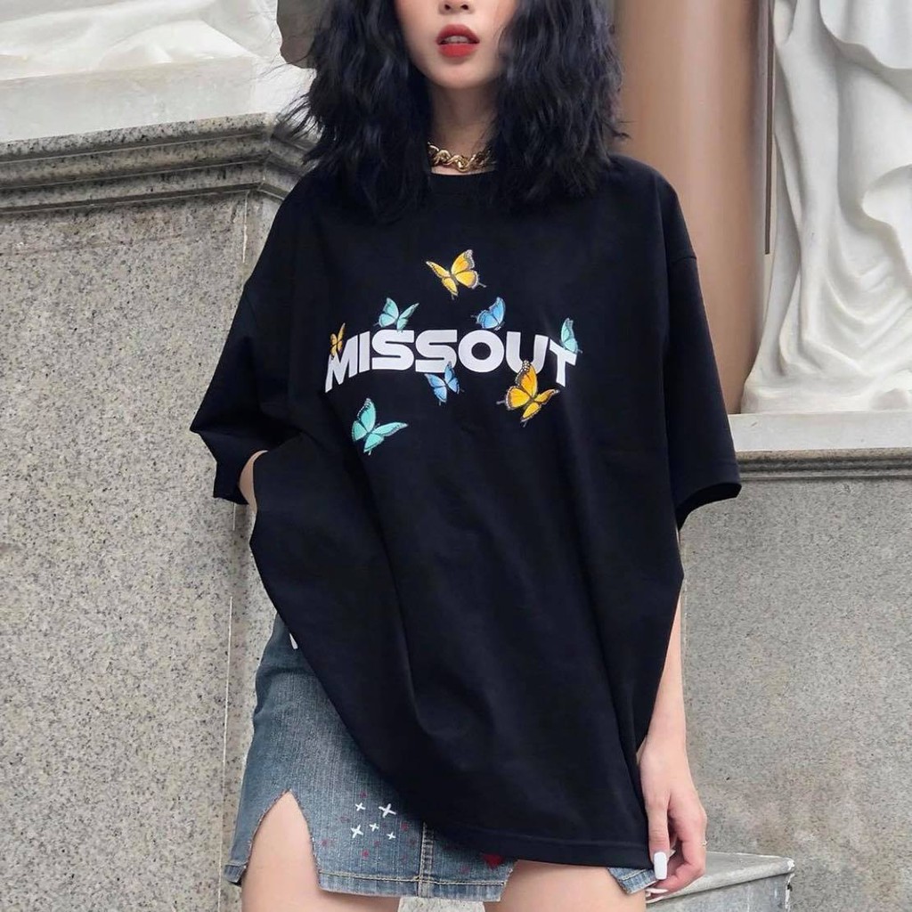 Áo Thun Nam Nữ Local Brand Missout Bướm Tay Lỡ Oversize Unisex Full Mạc