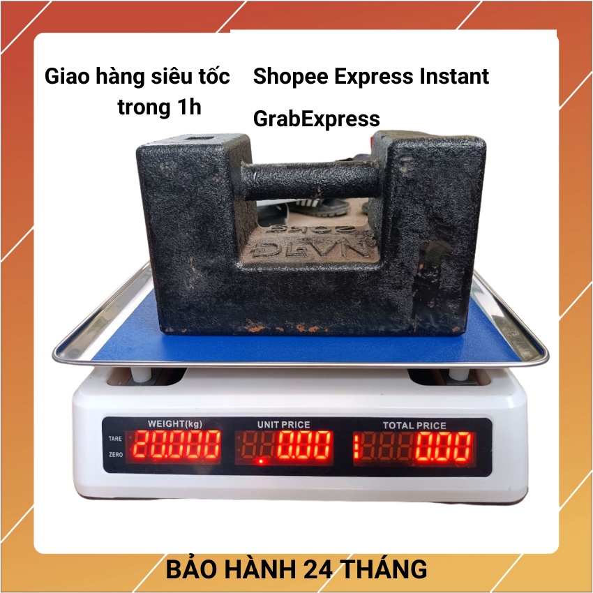 cân tính tiền chống nước BAWANG-718 ( 30kg/5g ) dùng cho cân hải sản ( bảo hành 24 tháng )