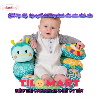 Gối tập lẫy, tập ngồi đa năng hình chú sâu xinh xắn Infantino