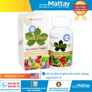 Hỗ Trợ Điều Trị Giãn Tĩnh Mạch, Phòng Ngừa Trĩ Vein Forte 30 Viên