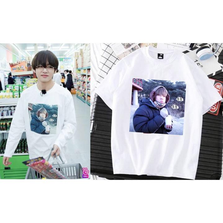 Áo Taetae măm bánh gạo trên núi Achasan V Taehyung BTS trong Run 53