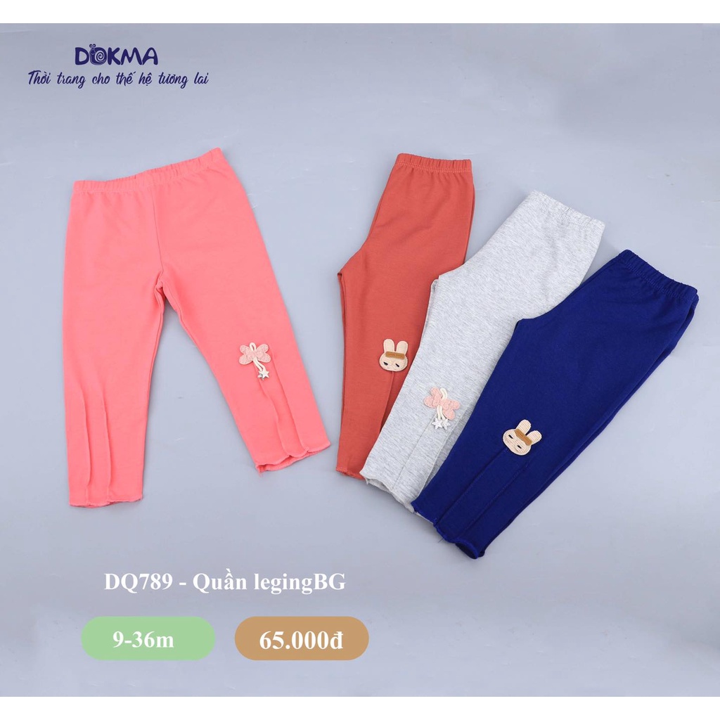 9-36M Quần legging bé gái Dokma DQ789