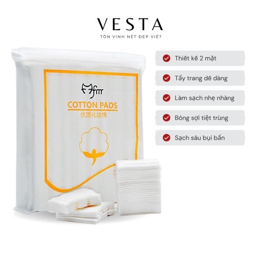 bông tẩy trang cotton 222 miếng