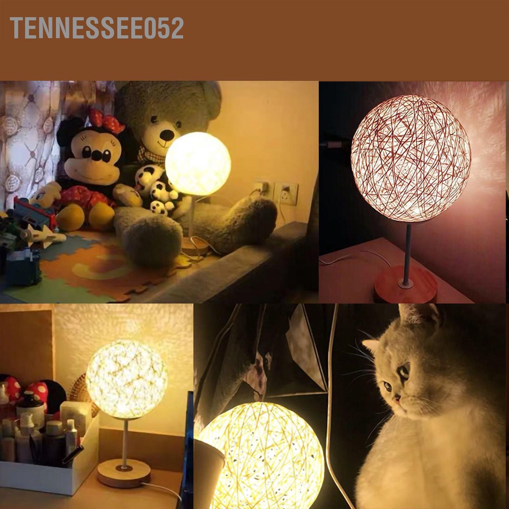 [Hàng Sẵn] Đèn ngủ để bàn Gỗ tre Sạc USB Hình bóng mây LED chiếu sáng trang trí phòng ngủ【Tennessee052】