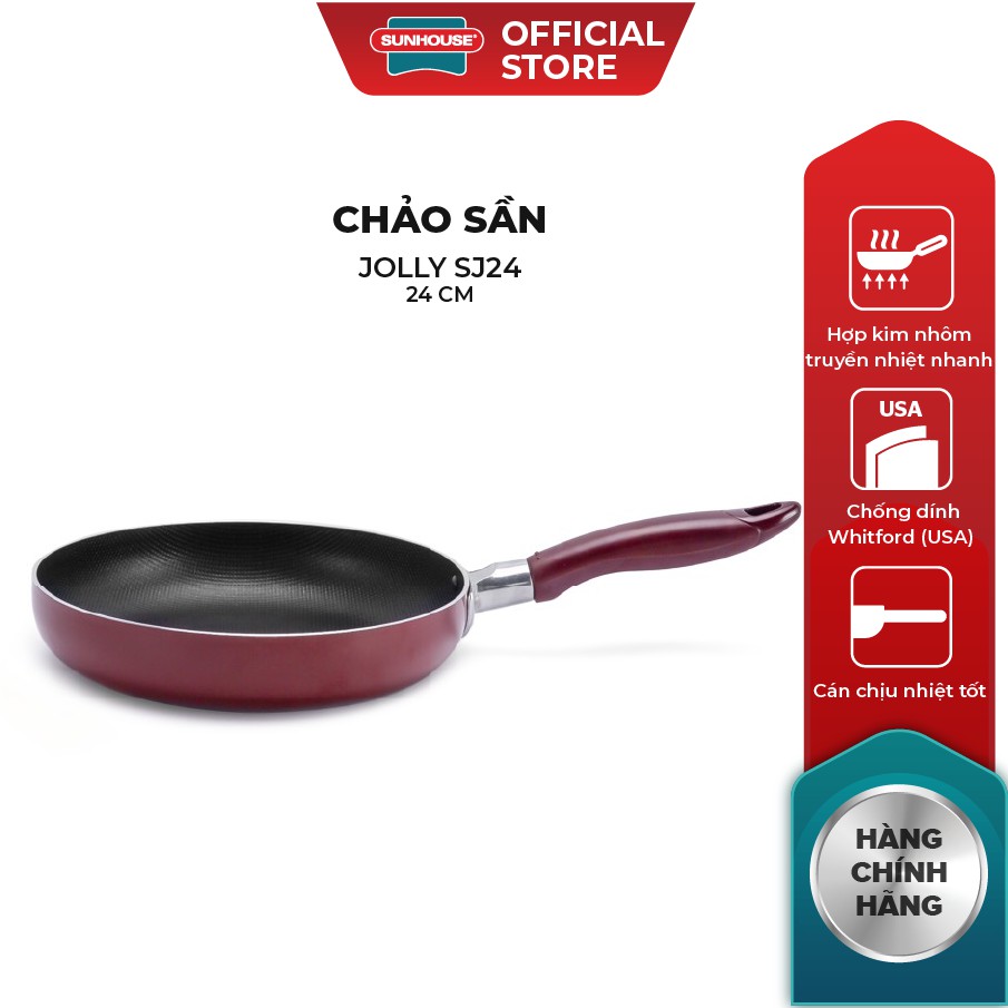 Chảo caro chống dính Jolly EF sần SJ24