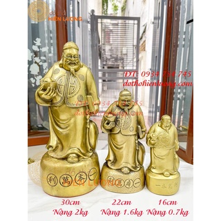Lão quản gia bằng đồng phong thủy 4 cỡ: cao 16cm, 22cm, 30cm, 42cm