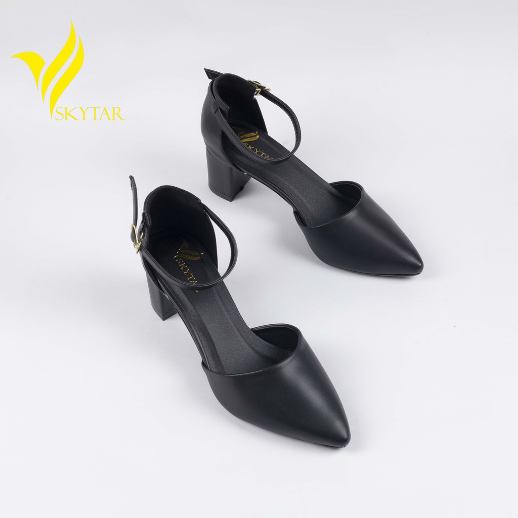Skytar-SD13-giày sandal cao gót công sở 5cm