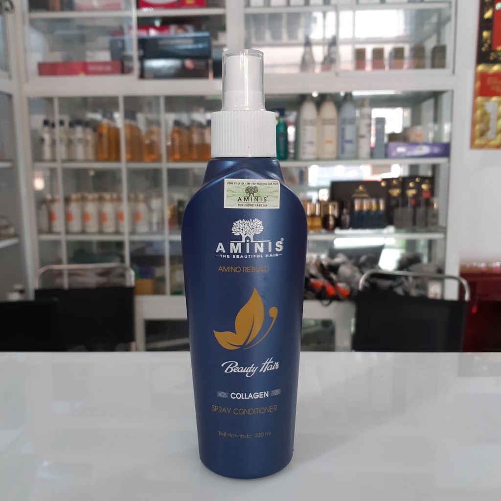 Xịt dưỡng tóc aminis collagen 220ml | BigBuy360 - bigbuy360.vn