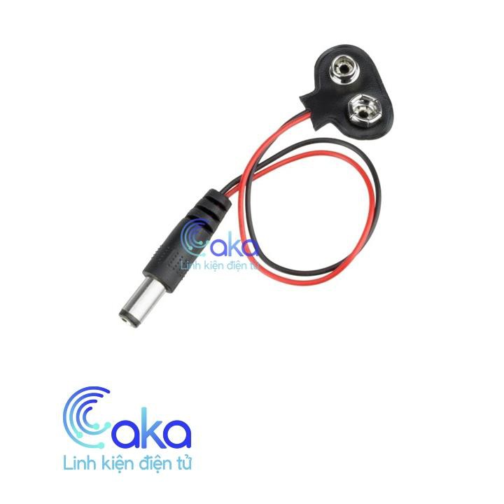 Dây đế pin 9V jack DC