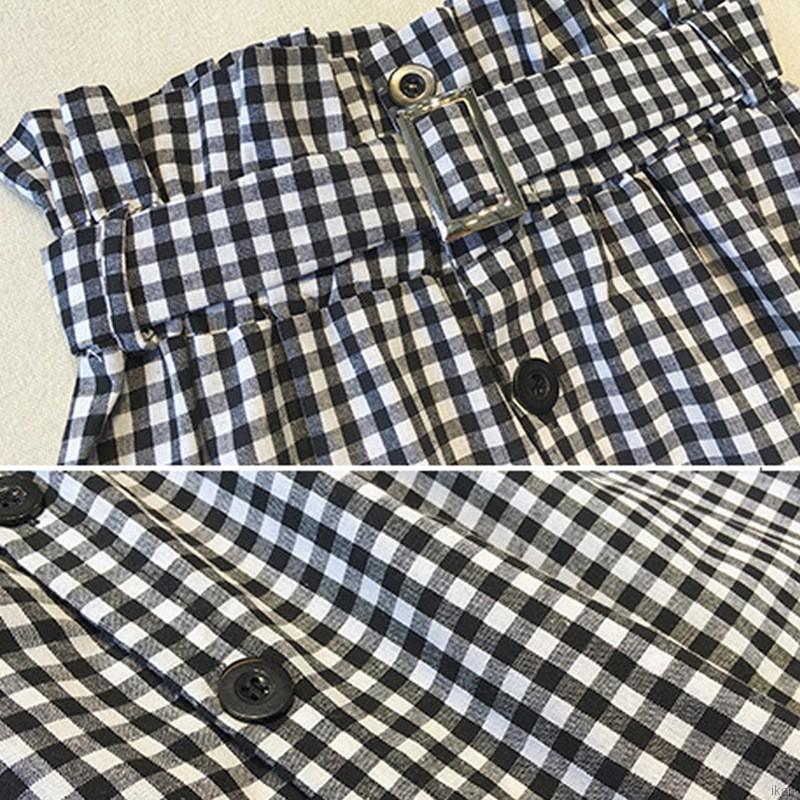 Set chân váy midi lưng cao + áo thun tay ngắn dành cho nữ