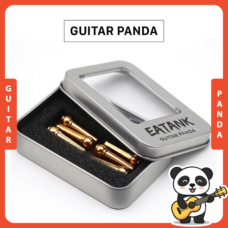 Bộ 6 Chốt Đàn Guitar Bằng Đồng Đúc Nguyên Khối Cao Cấp GUITAR PANDA