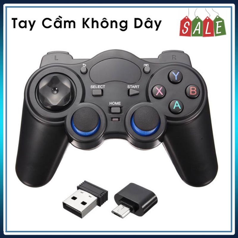 Tay Cầm Chơi Game Không Dây USB Bluetooth 2.4G Tương Thích Nhiều Thiết Bị PC / Laptop / Điện Thoại / TV Android / TV Box
