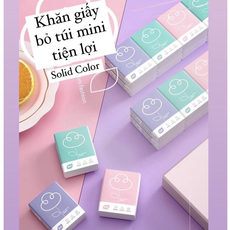 Khăn Giấy Bỏ Túi 3 lớp Mini tiện lợi không mùi loại mềm dai