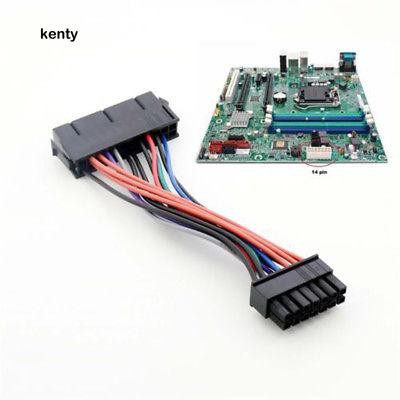 Kt KT Ktt★Dây Cáp Nguồn ATX 24 Pin Sang 14 Pin Cho Lenovo IBM