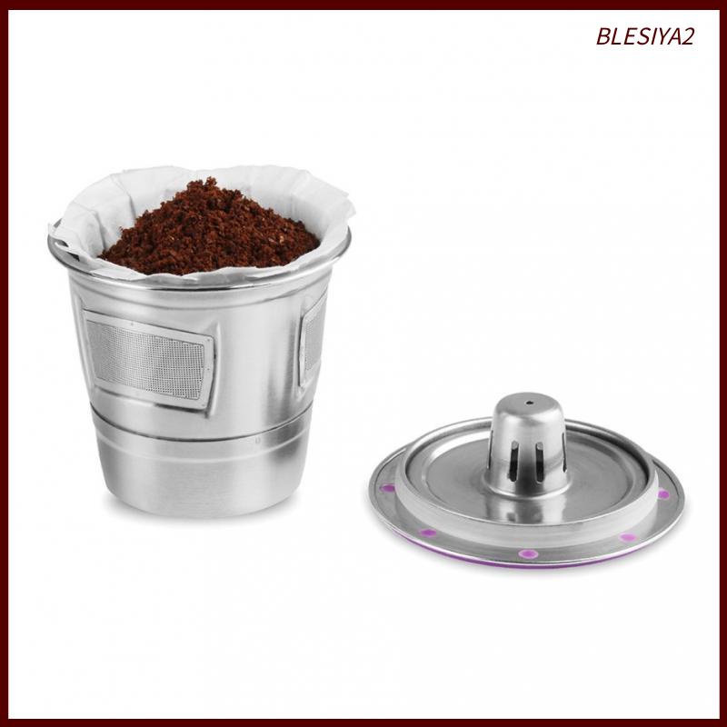 [BLESIYA2]Stainless Steel Capsule Cup Filter for KEURIG 2.0 &amp; 1.0 MINI PLUS Coffee Machine