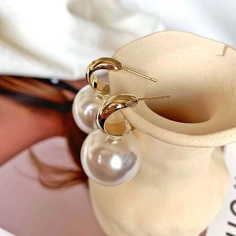 Bông Tai Kim Loại Hình Giọt Nước Thời Trang Cổ Điển