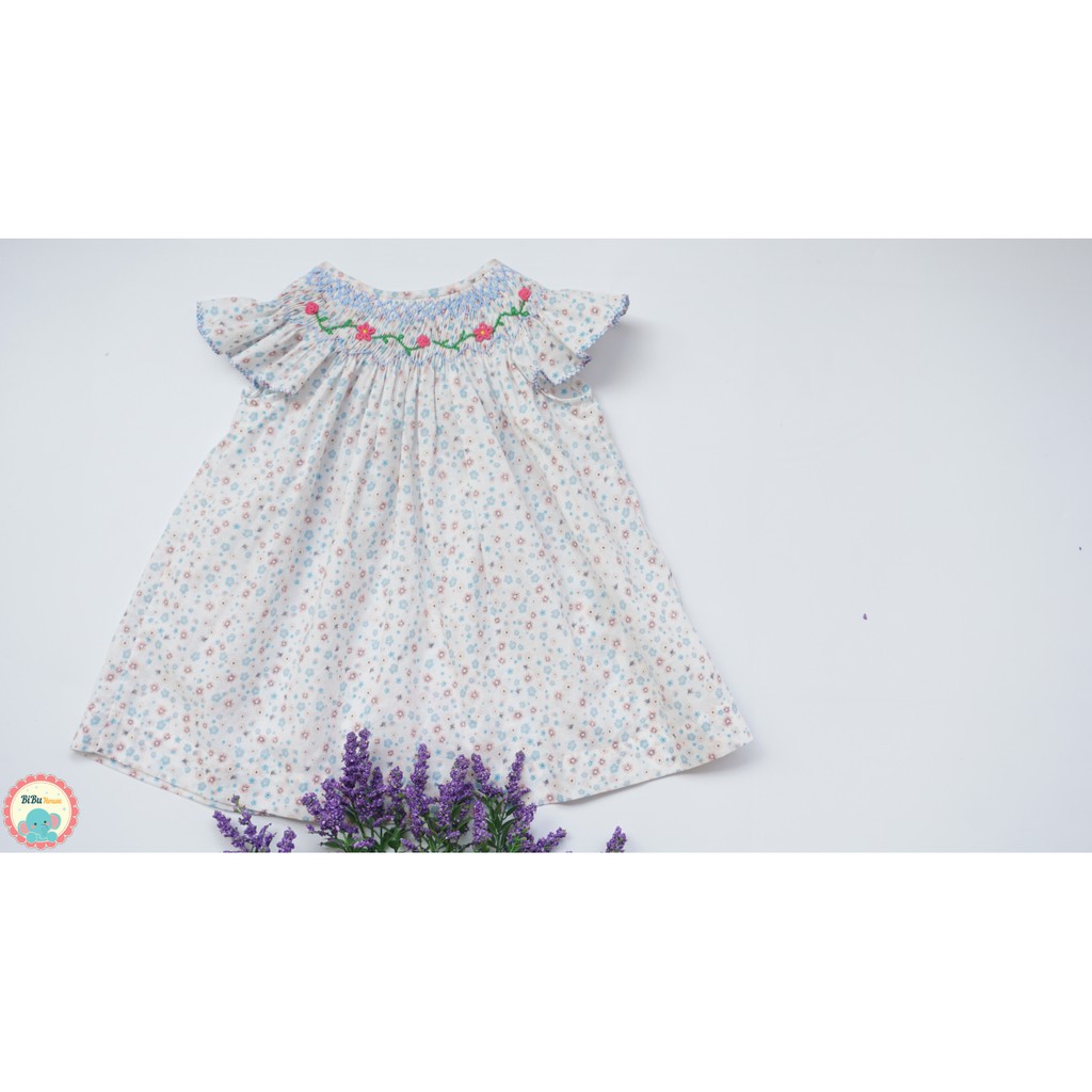 Đầm smock thêu tay LALA
