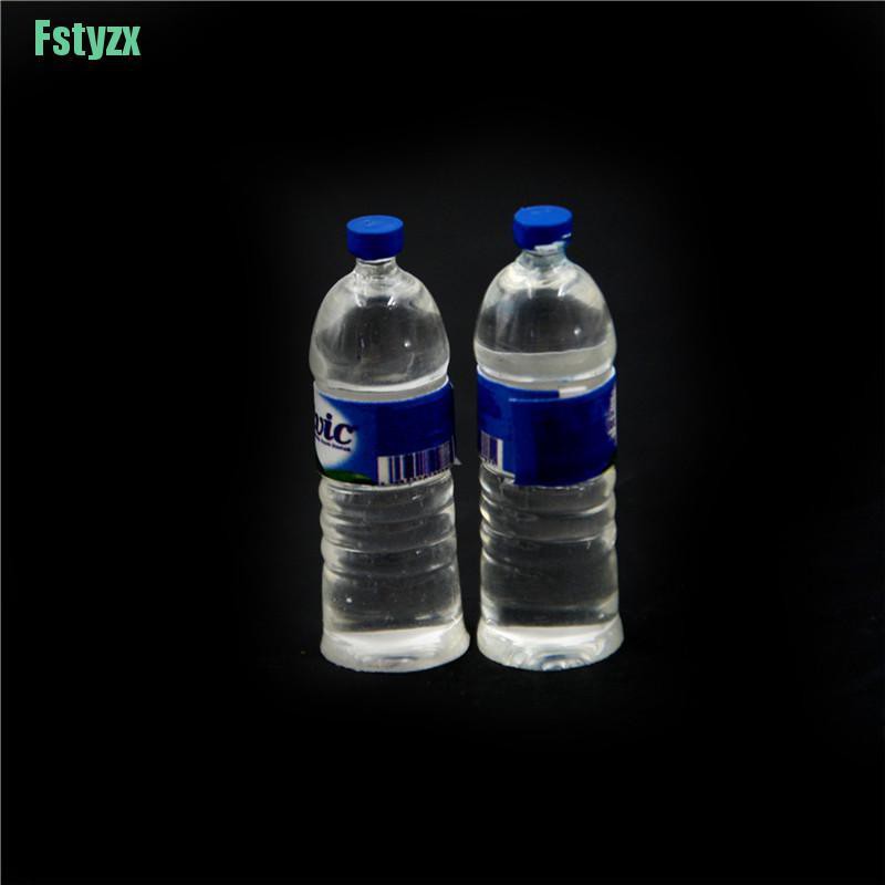 fstyzx 2pcs Bottle Water Drinking Miniature DollHouse 1:12 Toys Accessory Collection