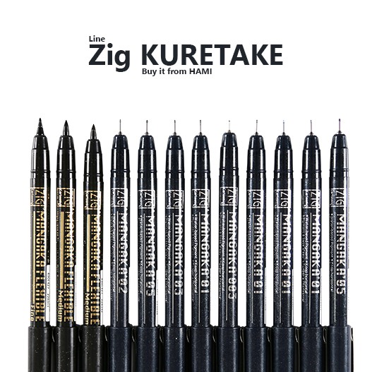 Bút Line Kuretake Zig Nhật Kháng Nước