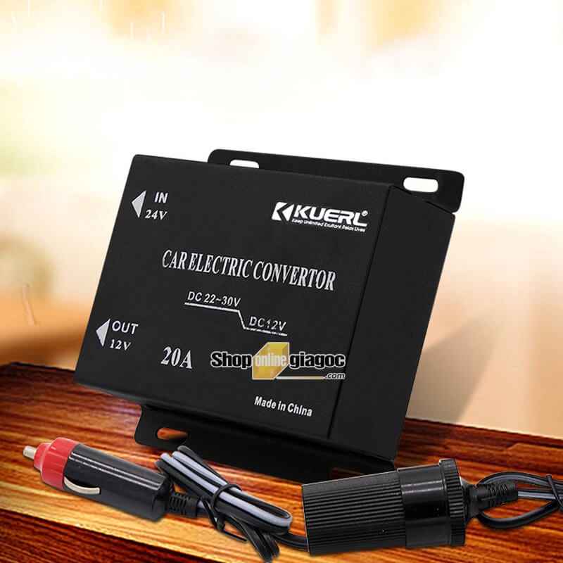 Bộ Chuyển Đổi Nguồn Điện Chân Tẩu 24V Sang 12V SPW03