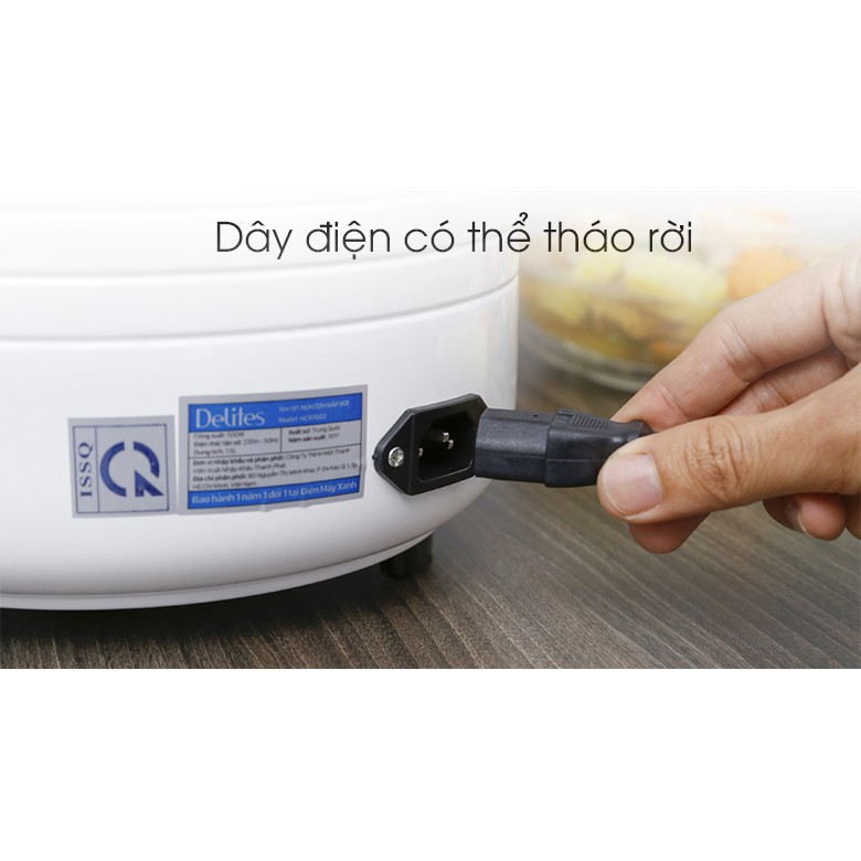 Nồi cơm điện Delites 1.5 lít NCR1502