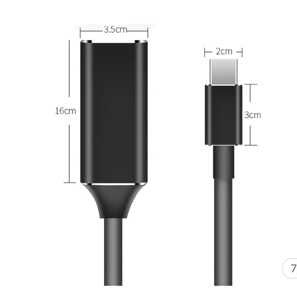 [Mã ELHACE giảm 4% đơn 300K] Cáp chuyển Type C (USB 3.1) sang HDMI