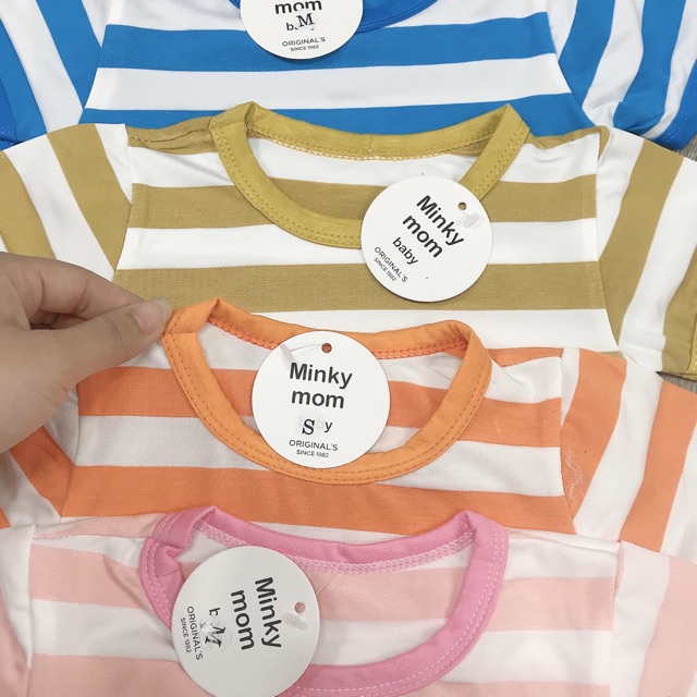 Bộ Minky mom kẻ siêu xinh cho bé trai bé gái - BMKN