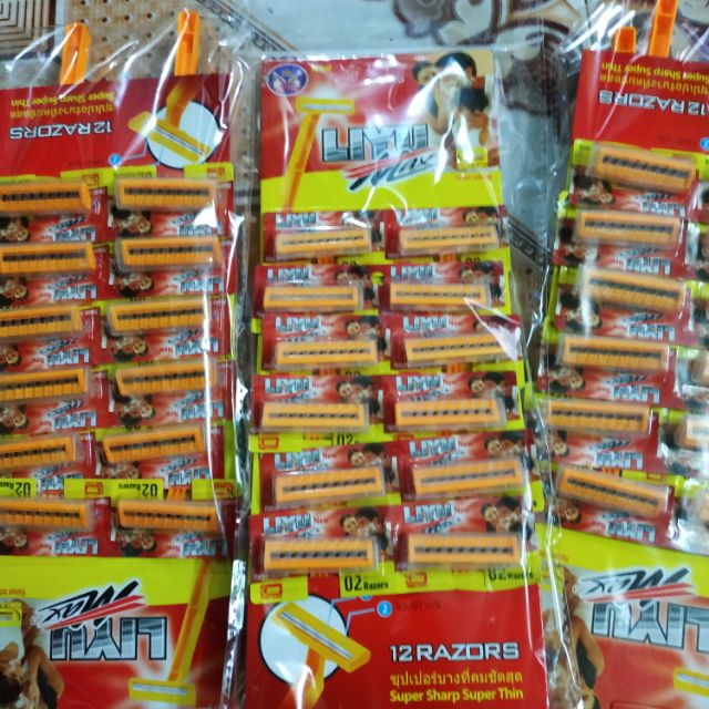 Combo 10 vỉ bàn cạo râu 12 chiếc /1 vỉ