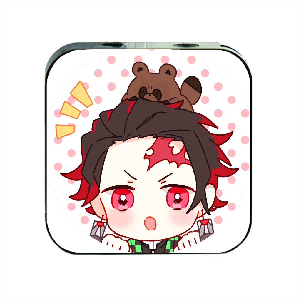 Máy nghe nhạc mp3 Kimetsu no Yaiba Thanh Gươm Diệt Quỷ cầm tay mini tặng tai nghe cắm có mic &amp; dây sạc anime chibi m1