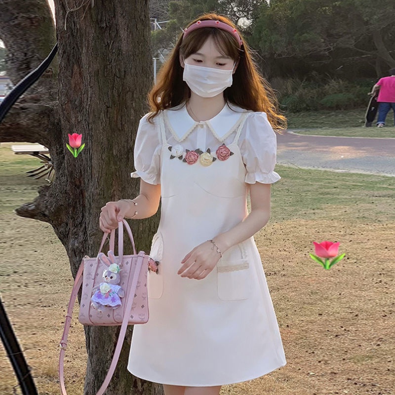 Đầm Hoa Hai Dây Thiết Kế Mới Xinh Xắn Ngọt Ngào Thời Trang Dành Cho Nữ