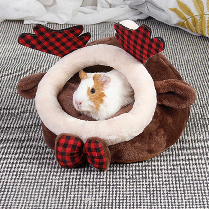 Lucky Giường Ngủ Vải Lông Giữ Ấm Mùa Đông Cho Thú Cưng Cỡ Nhỏ Họa Tiết Rắn / Heo Guinea