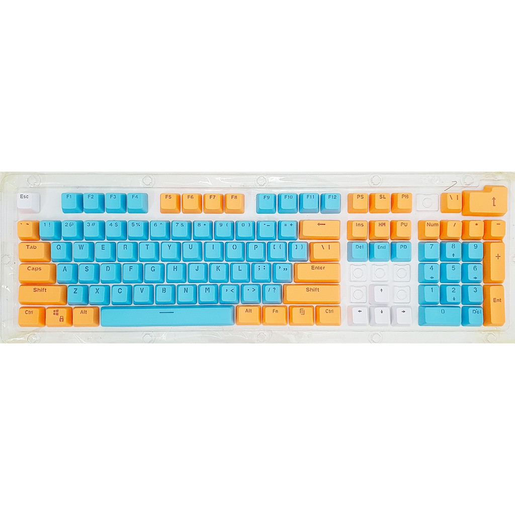 Bộ Keycap PBT 106 BG2-v2 Phím Double Shot Xuyên LED ( OEM Profile, Ansi layout )