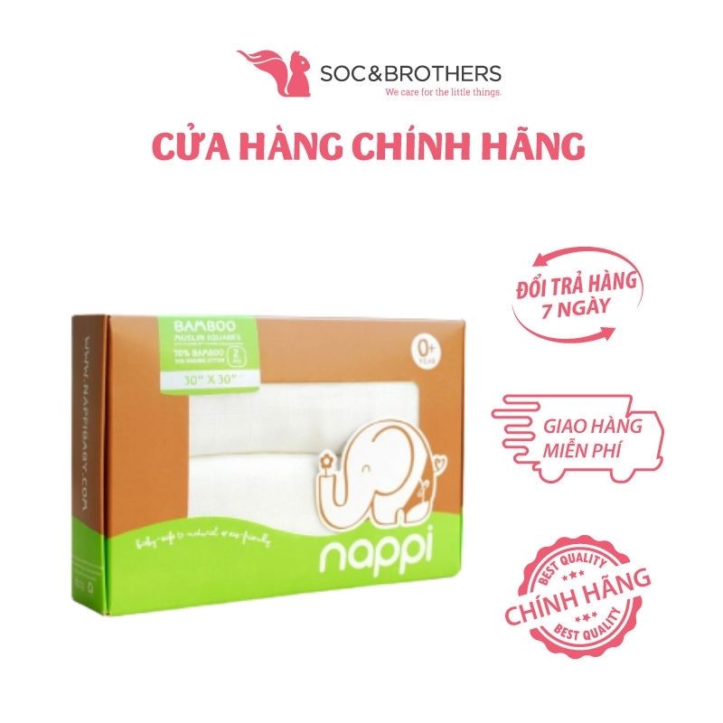 Hộp khăn set 2 các màu Nappi 77*77 cm