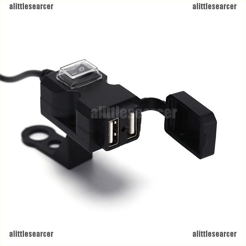 Ổ Cắm Sạc Usb Kép 12v Cho Xe Mô Tô