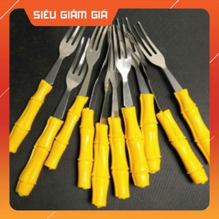 Set 10 cái dĩa trúc tiện lợi