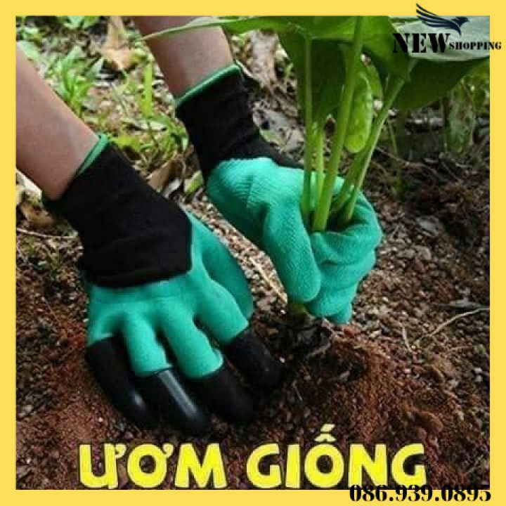 Găng Tay Làm Vườn Có Móng Vuốt Chuyên Dụng - Dễ Dàng Đào Xới Đất - Co Giãn Đàn Hồi Rất Êm Ái