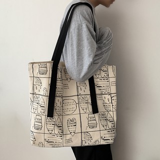Túi xách canvas phong cách Hàn Quốc cho nữ