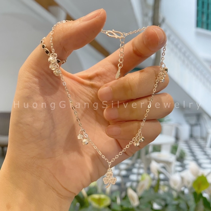 Lắc chân cỏ ba lá Bạc Ta - HuongGianSilver