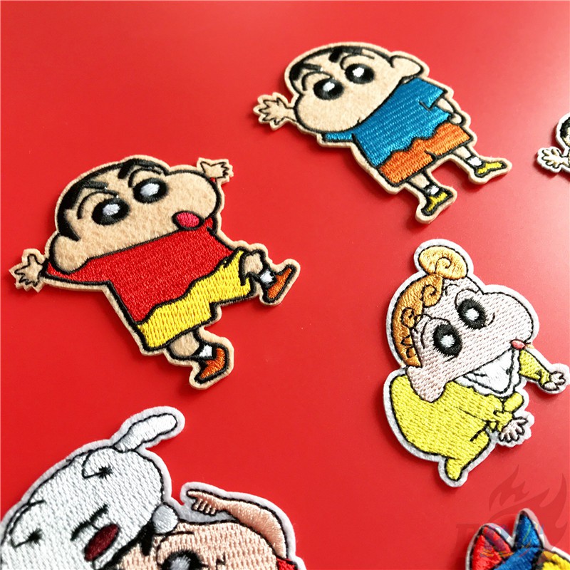 1 Sticker Ủi Thêu Hoạt Hình Shin-Chan S-1