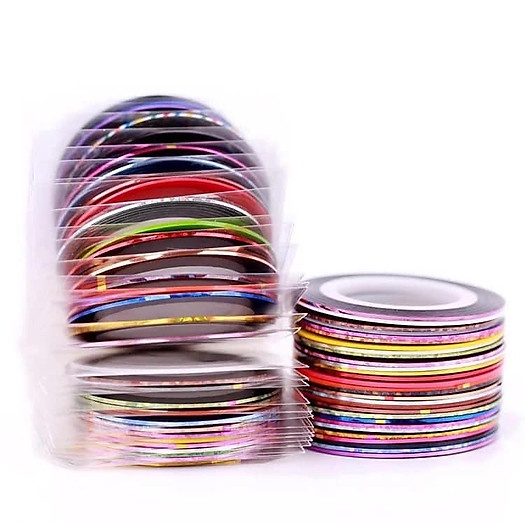 Set dây kim tuyến trang tri móng đủ các mầu khac nhau