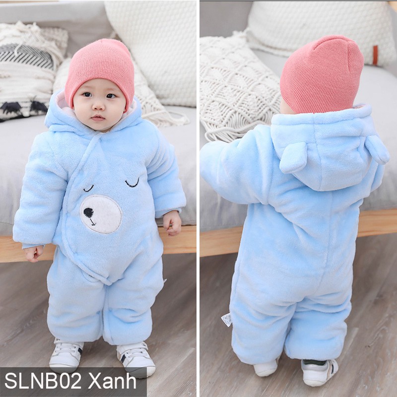 Body ủ ấm nỉ bông 3 lớp cho bé Hàng cao cấp xuất Nhật SLNB02